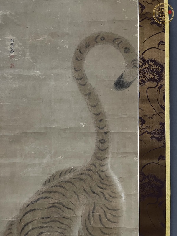古玩字畫猛虎圖真品鑒賞圖
