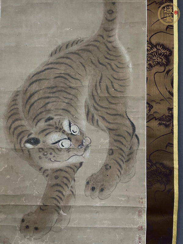 古玩字畫猛虎圖真品鑒賞圖
