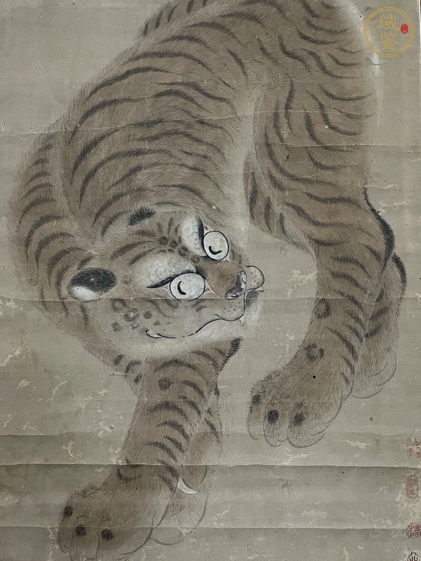 古玩字畫猛虎圖真品鑒賞圖