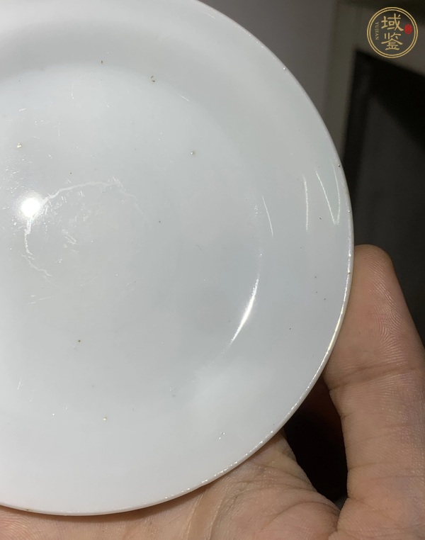 古玩陶瓷清代德化窯高足供盤(pán)真品鑒賞圖