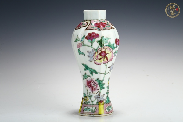 古玩清中晚·粉彩花卉紋雞腿瓶真品鑒賞圖