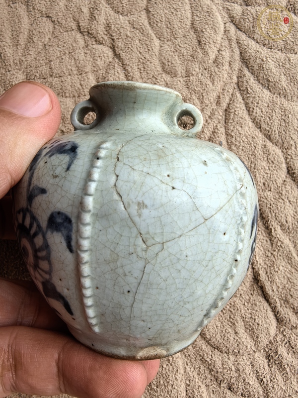 古玩陶瓷青花罐真品鑒賞圖