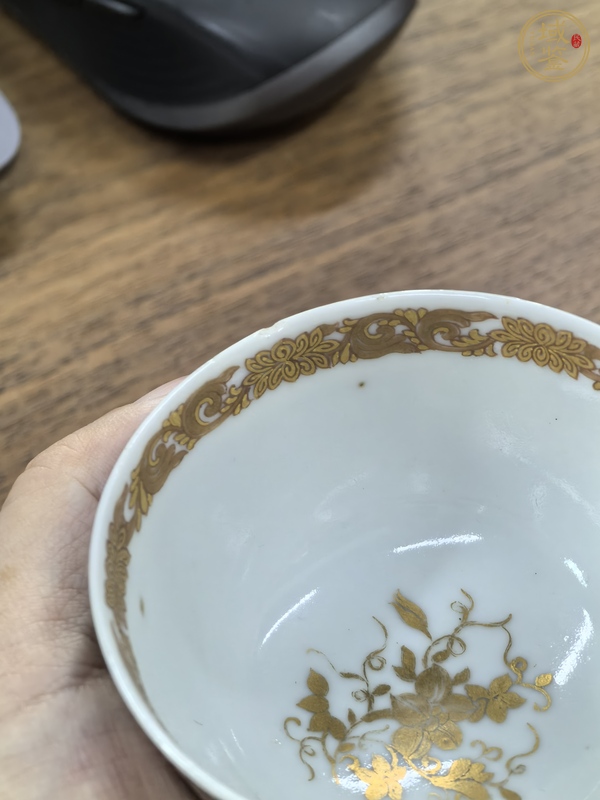 古玩陶瓷粉彩仕女人物茶杯真品鑒賞圖