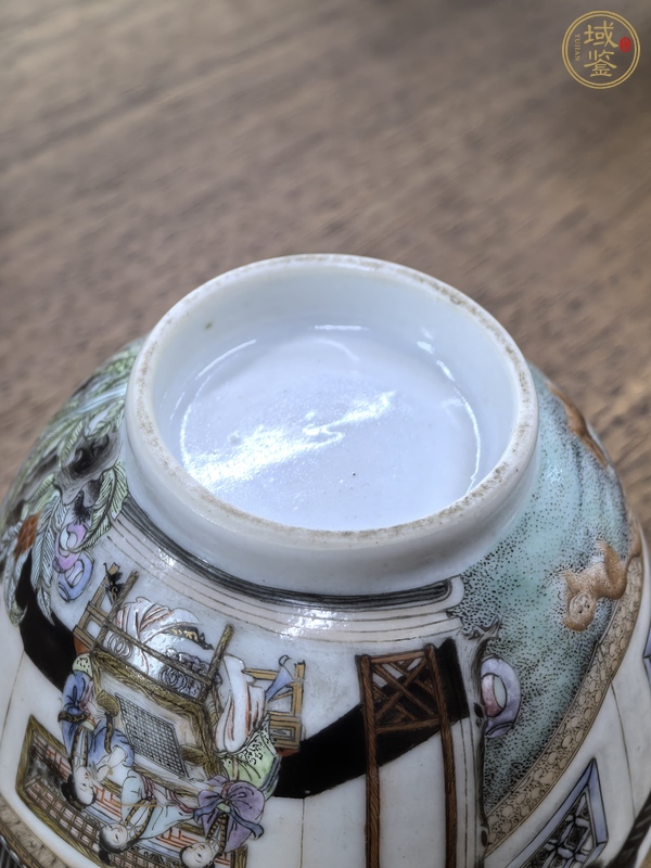 古玩陶瓷粉彩仕女人物茶杯真品鑒賞圖