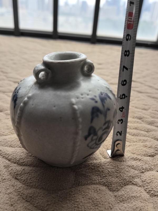 古玩陶瓷元青花雙系小罐拍賣,當(dāng)前價格2980元