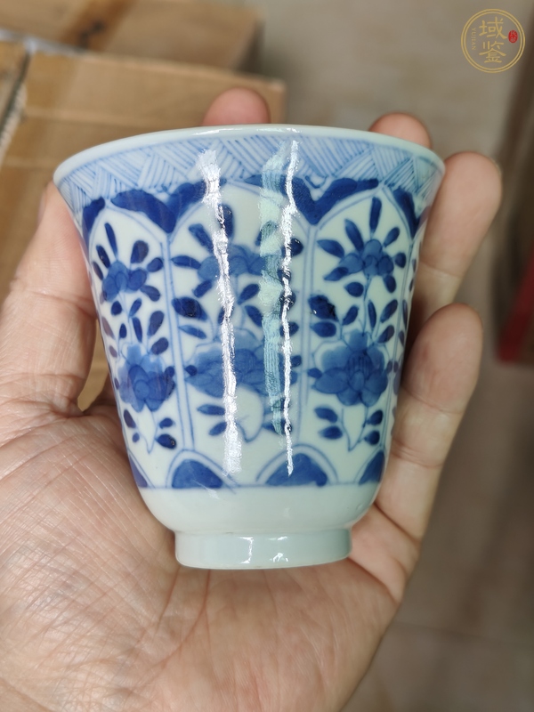 古玩陶瓷青花杯真品鑒賞圖