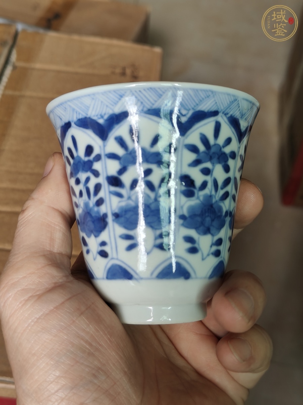 古玩陶瓷青花杯真品鑒賞圖