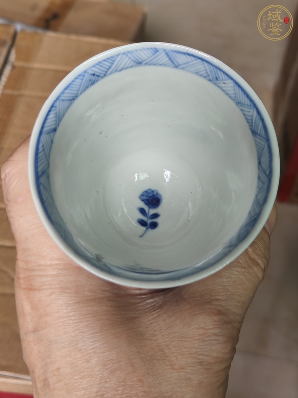 古玩陶瓷青花杯真品鑒賞圖