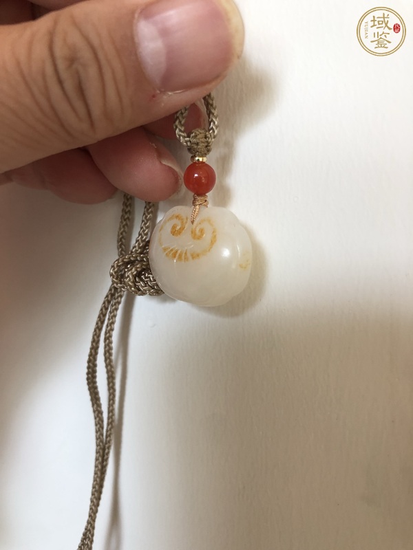 古玩玉器和田玉雕“如意”掛件真品鑒賞圖
