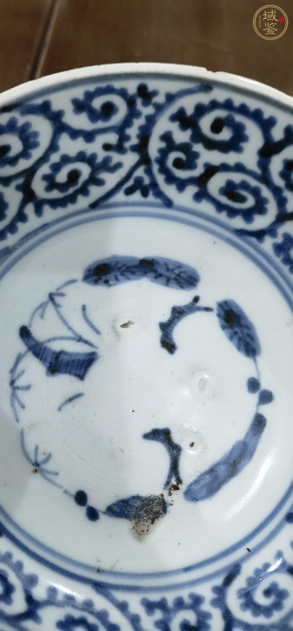 古玩青花盤真品鑒賞圖