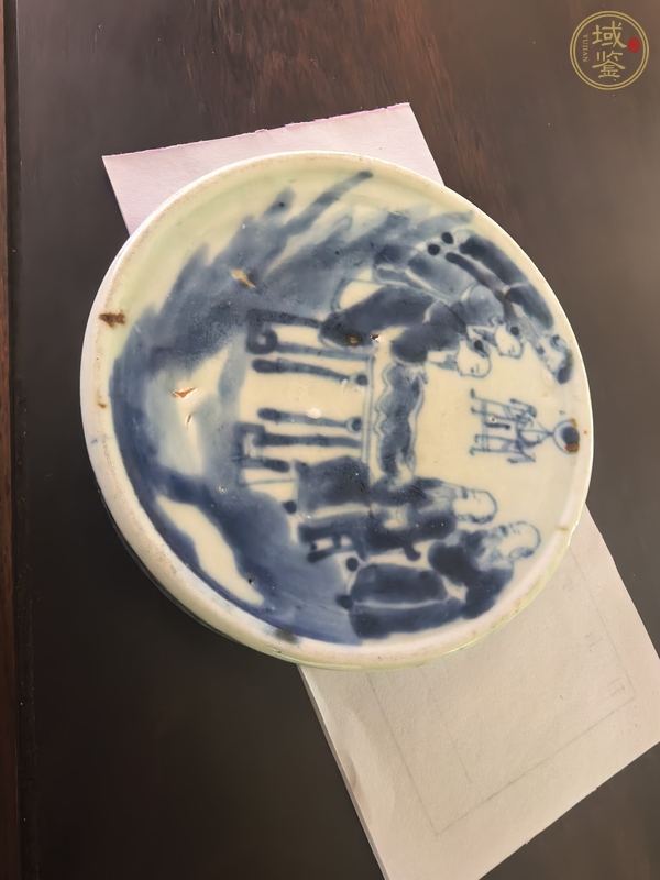 古玩青化人物硯臺(tái)真品鑒賞圖