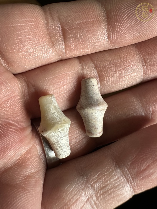 古玩玉器仿古竹節(jié)型珠真品鑒賞圖