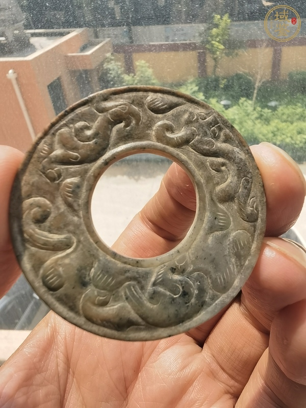 古玩玉器做舊仿古“龍鳳紋璧”真品鑒賞圖