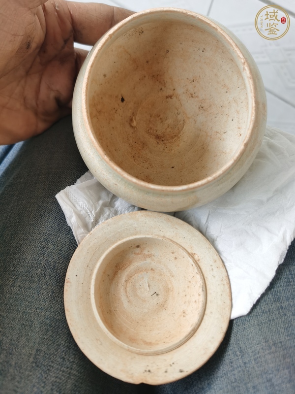 古玩陶瓷青白釉蓋罐真品鑒賞圖