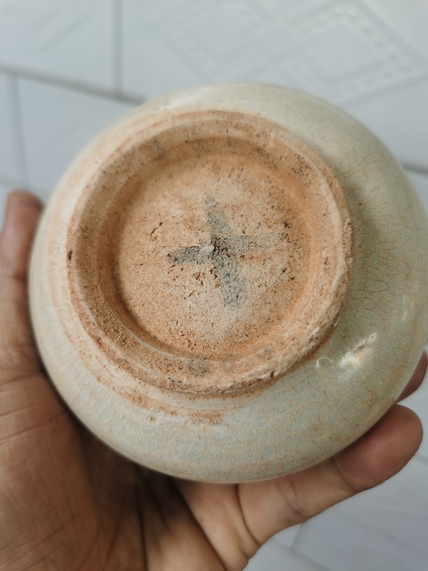 古玩陶瓷青白釉蓋罐拍賣，當(dāng)前價(jià)格1800元