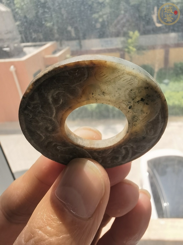 古玩玉器做舊仿古“龍鳳紋璧”真品鑒賞圖