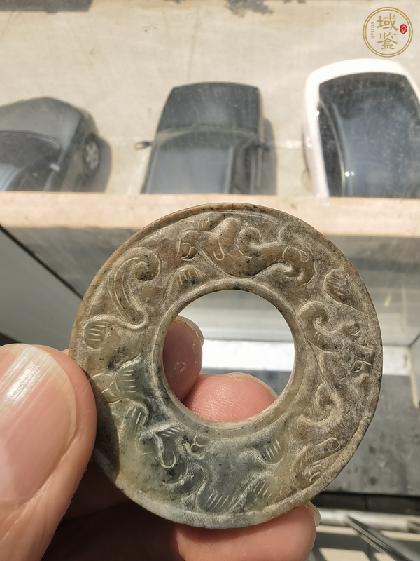 古玩玉器做舊仿古“龍鳳紋璧”真品鑒賞圖