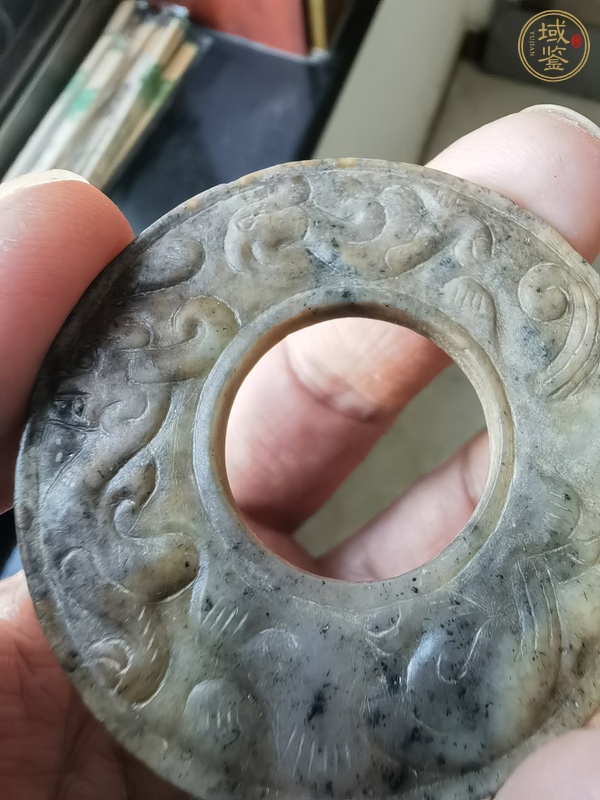 古玩玉器做舊仿古“龍鳳紋璧”真品鑒賞圖