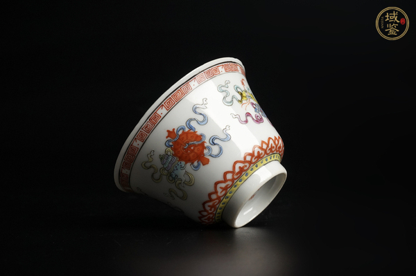 古玩陶瓷民國(guó)·粉彩八吉祥紋碗真品鑒賞圖