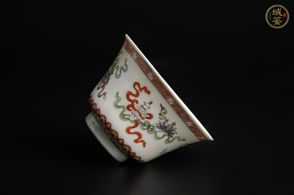 古玩陶瓷民國(guó)·粉彩八吉祥紋碗真品鑒賞圖