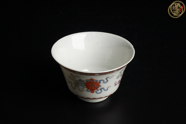 古玩陶瓷民國(guó)·粉彩八吉祥紋碗真品鑒賞圖