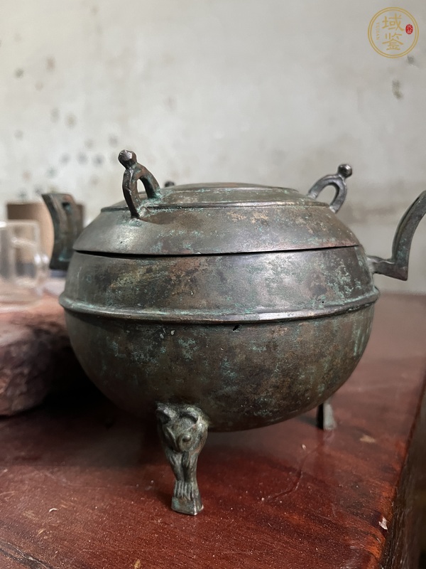 古玩銅器三足鼎真品鑒賞圖