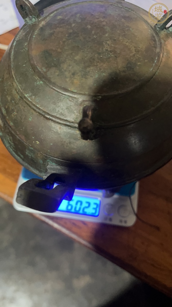古玩銅器三足鼎真品鑒賞圖