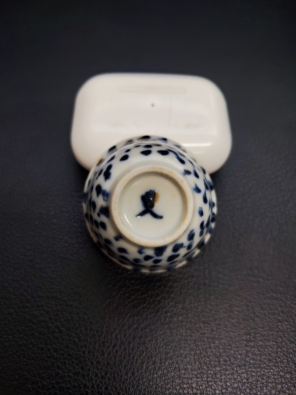 古玩陶瓷青花杯拍賣，當(dāng)前價(jià)格800元
