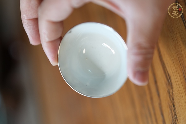 古玩陶瓷青花花卉紋杯，模糊，偏老真品鑒賞圖