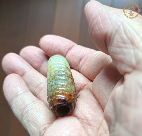 古玩玉器和田玉鉉紋勒子真品鑒賞圖