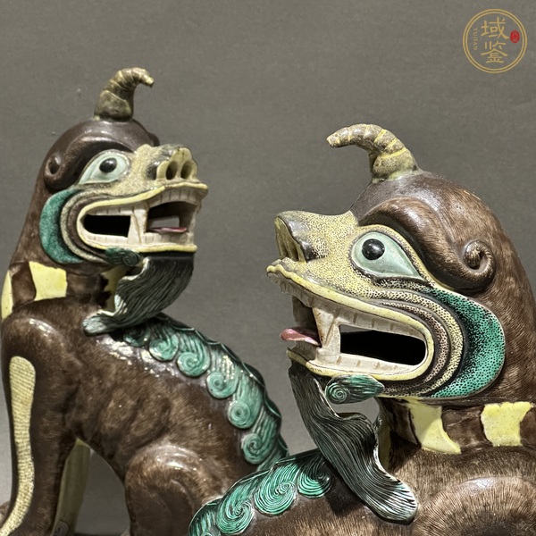 古玩陶瓷 瑞獸塑像真品鑒賞圖
