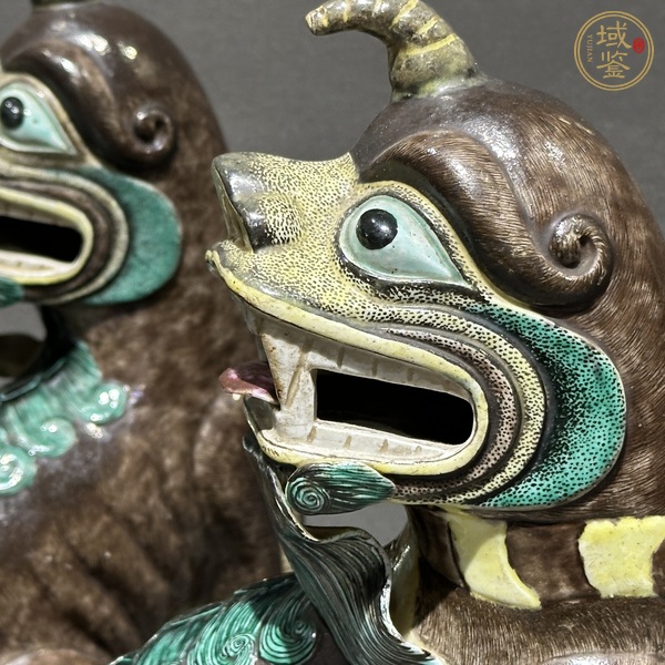 古玩陶瓷 瑞獸塑像真品鑒賞圖