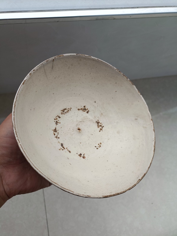 古玩陶瓷元末明初磁州窯碗拍賣，當前價格28元