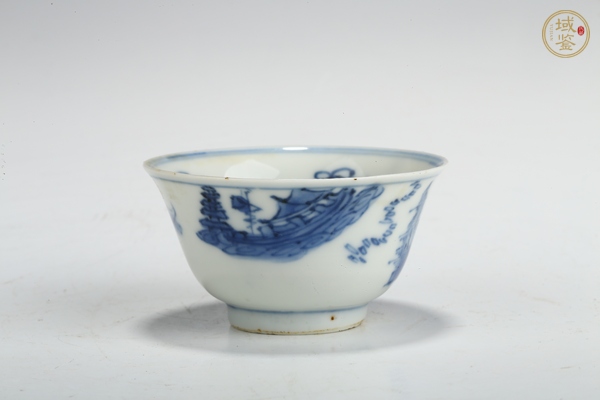 古玩康熙·青花山水人物紋杯真品鑒賞圖