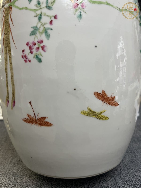 古玩陶瓷粉彩冬瓜罐真品鑒賞圖
