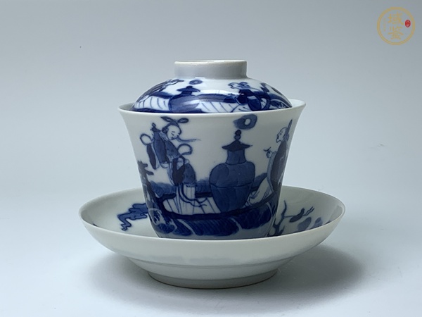 古玩陶瓷蓋碗真品鑒賞圖