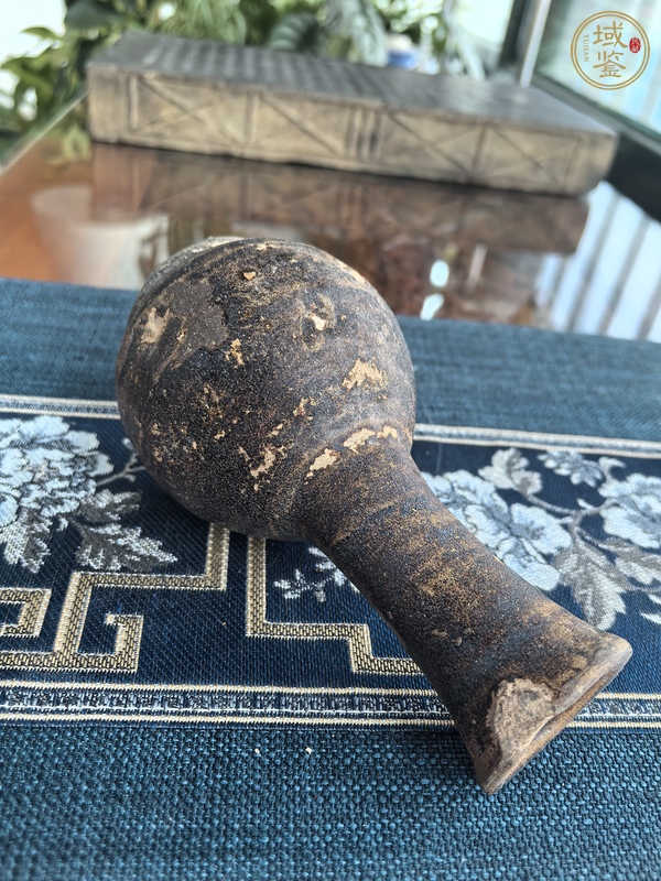 古玩陶瓷吉州窯褐釉撇口瓶真品鑒賞圖