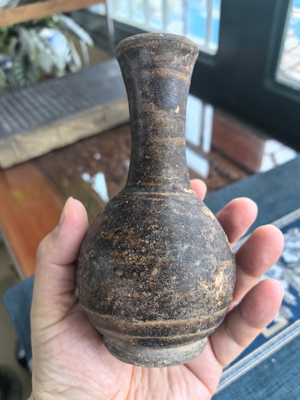 古玩轉(zhuǎn)賣宋代·吉州窯褐釉撇口瓶拍賣，當(dāng)前價(jià)格999元