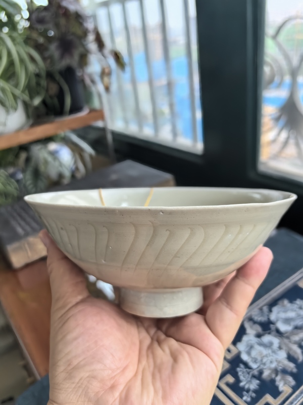 古玩陶瓷宋代·青白釉刻仰蓮紋高足碗拍賣,當前價格5000元