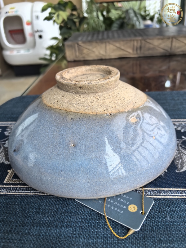 古玩陶瓷鈞窯天藍釉大碗真品鑒賞圖