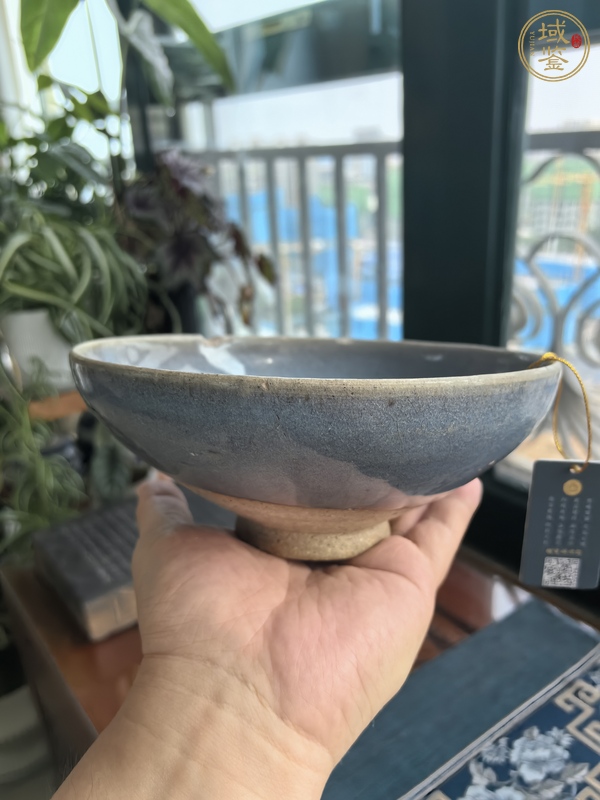 古玩陶瓷鈞窯天藍釉大碗真品鑒賞圖