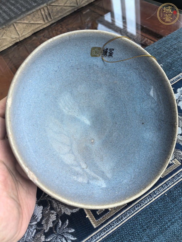 古玩陶瓷鈞窯天藍釉大碗真品鑒賞圖