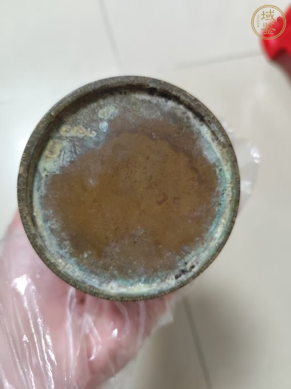 古玩銅器花觚真品鑒賞圖
