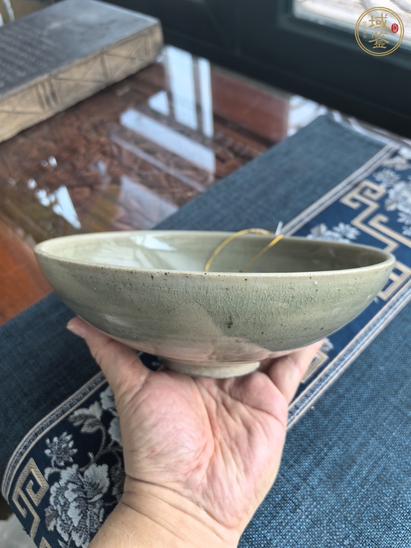 古玩陶瓷耀州窯青釉大碗真品鑒賞圖