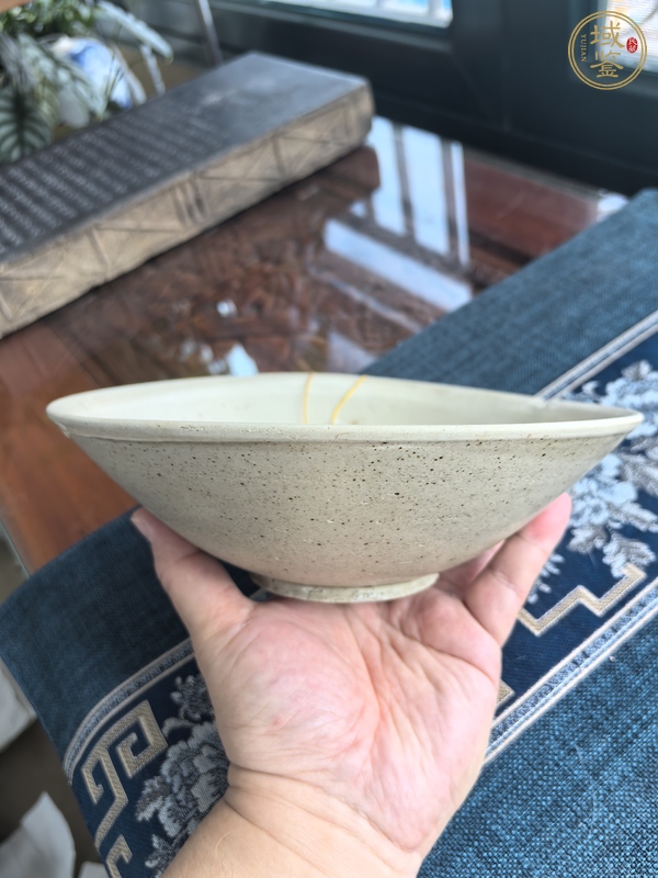 古玩陶瓷白釉斗笠碗真品鑒賞圖