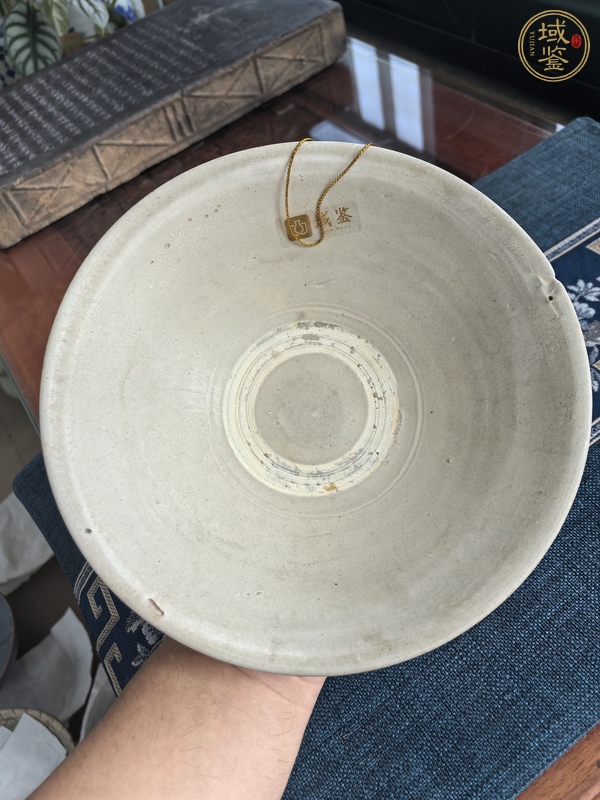 古玩陶瓷白釉斗笠碗真品鑒賞圖