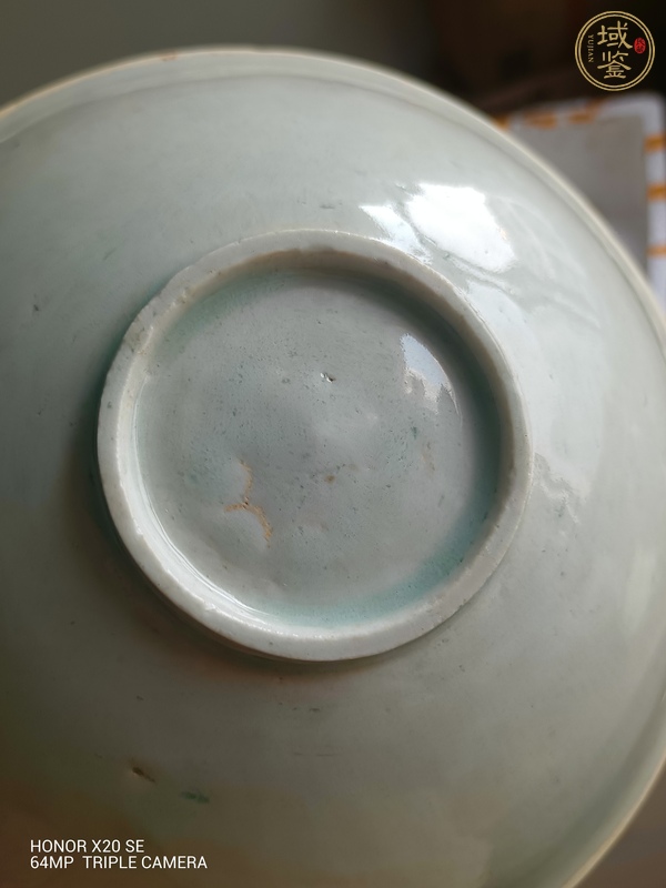 古玩陶瓷湖田窯青白釉刻花大碗真品鑒賞圖