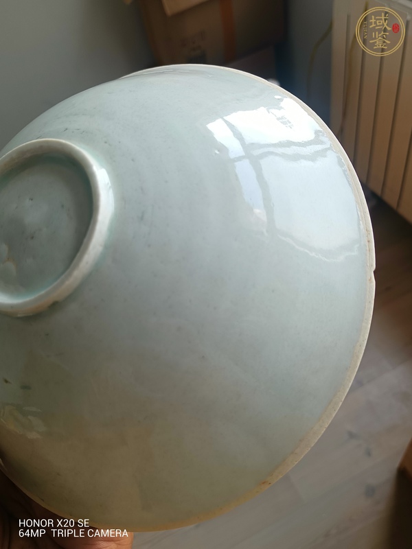 古玩陶瓷湖田窯青白釉刻花大碗真品鑒賞圖