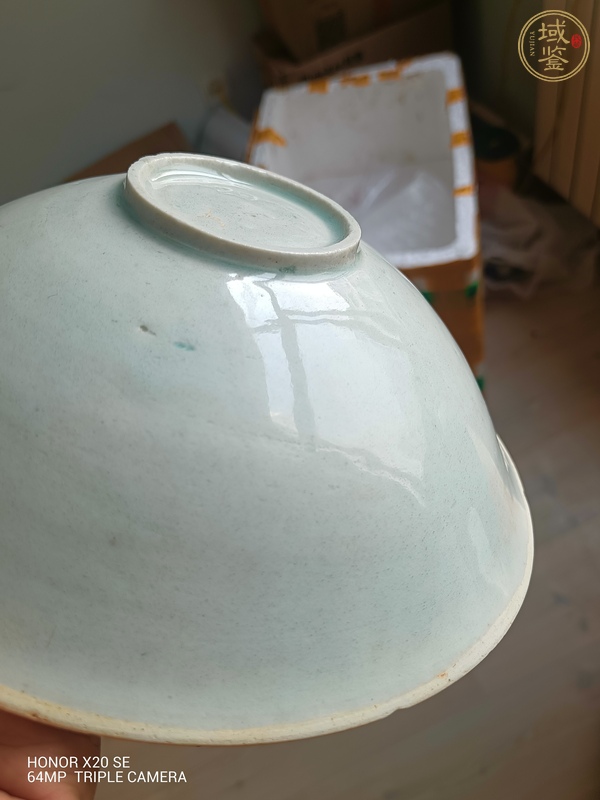 古玩陶瓷湖田窯青白釉刻花大碗真品鑒賞圖