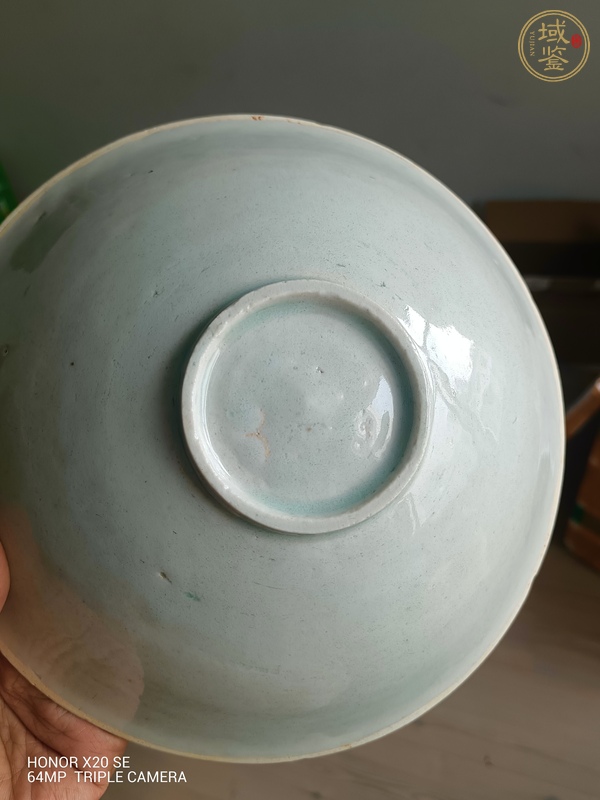 古玩陶瓷湖田窯青白釉刻花大碗真品鑒賞圖